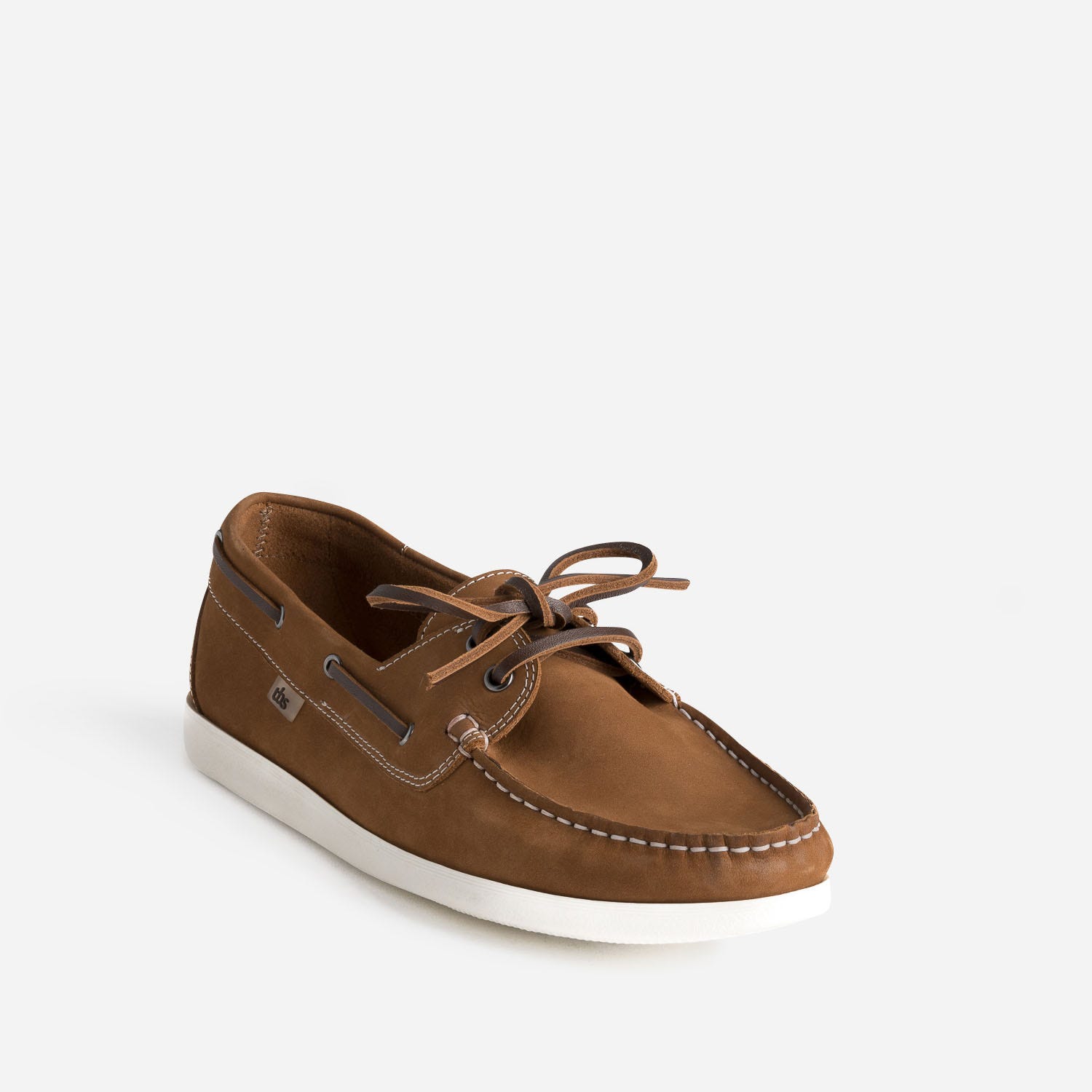 Chaussure-bateau TBS camel en cuir