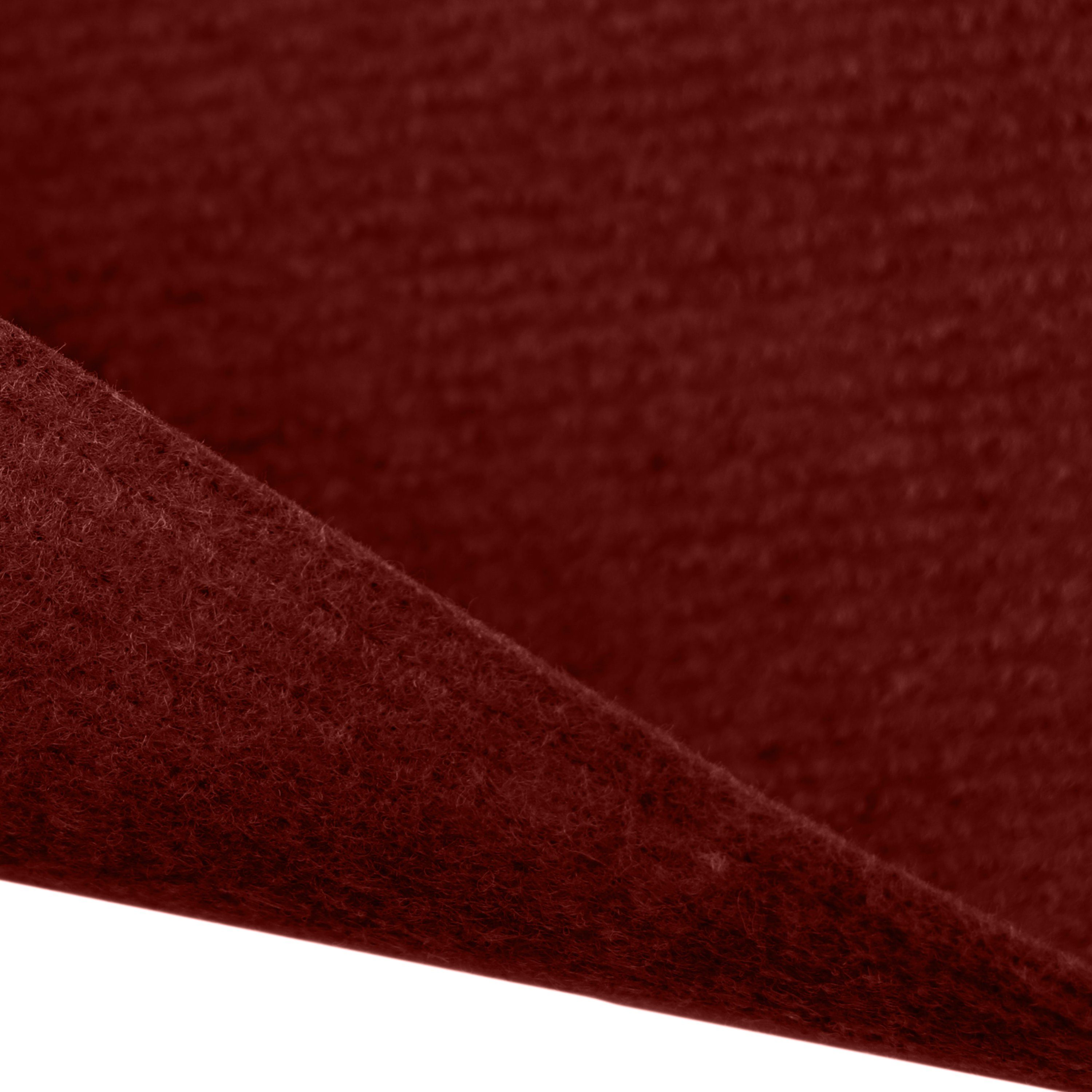 Nadelvliesteppich Rips MENORCA Meterware B1 zertifiziert- Rot - 1,00m x 1,00m, Primaflor-Ideen in Textil, rechteckig, Höhe: 2,5 mm