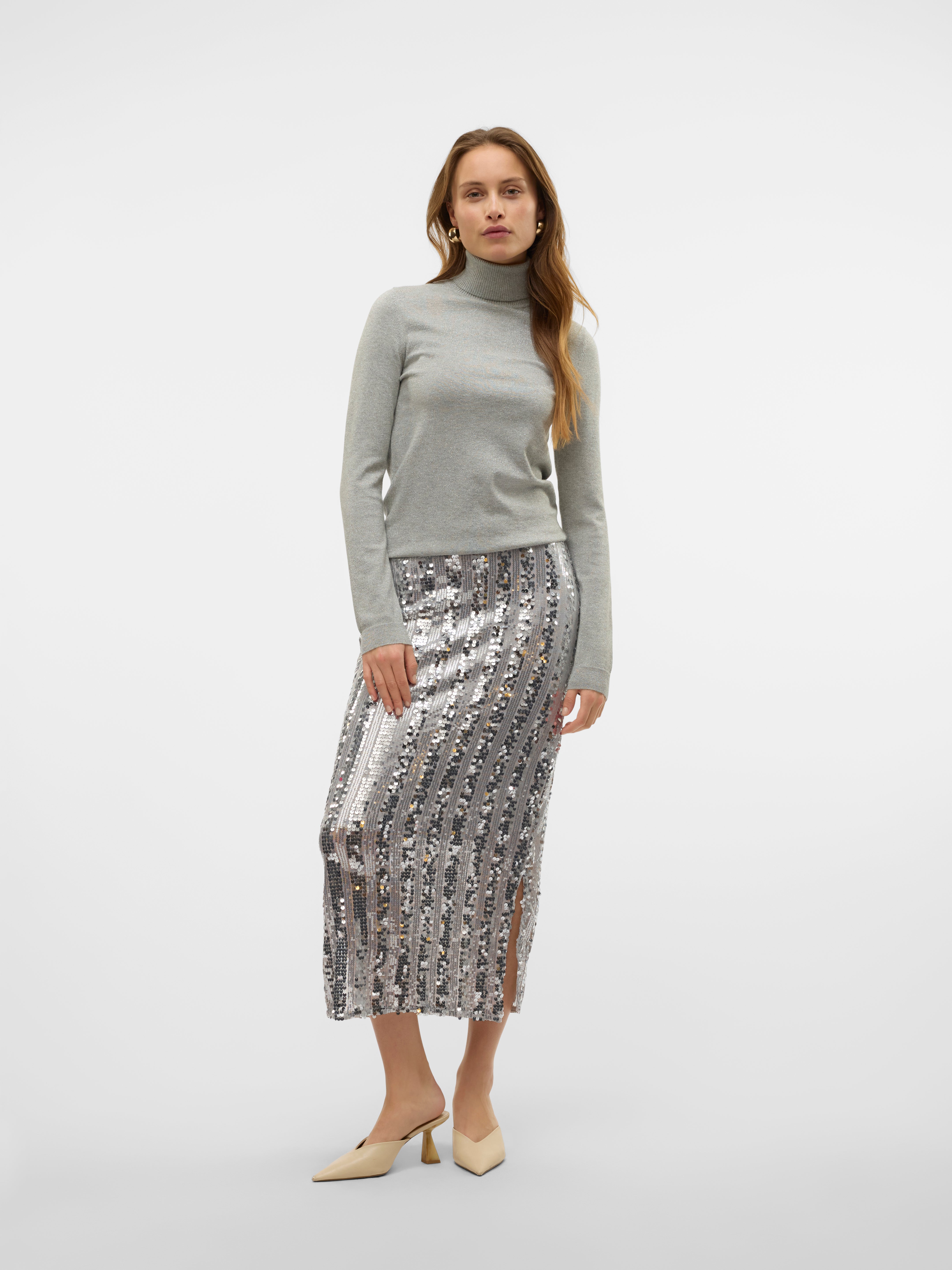 VMEFA Mittlere Taille Langer Rock