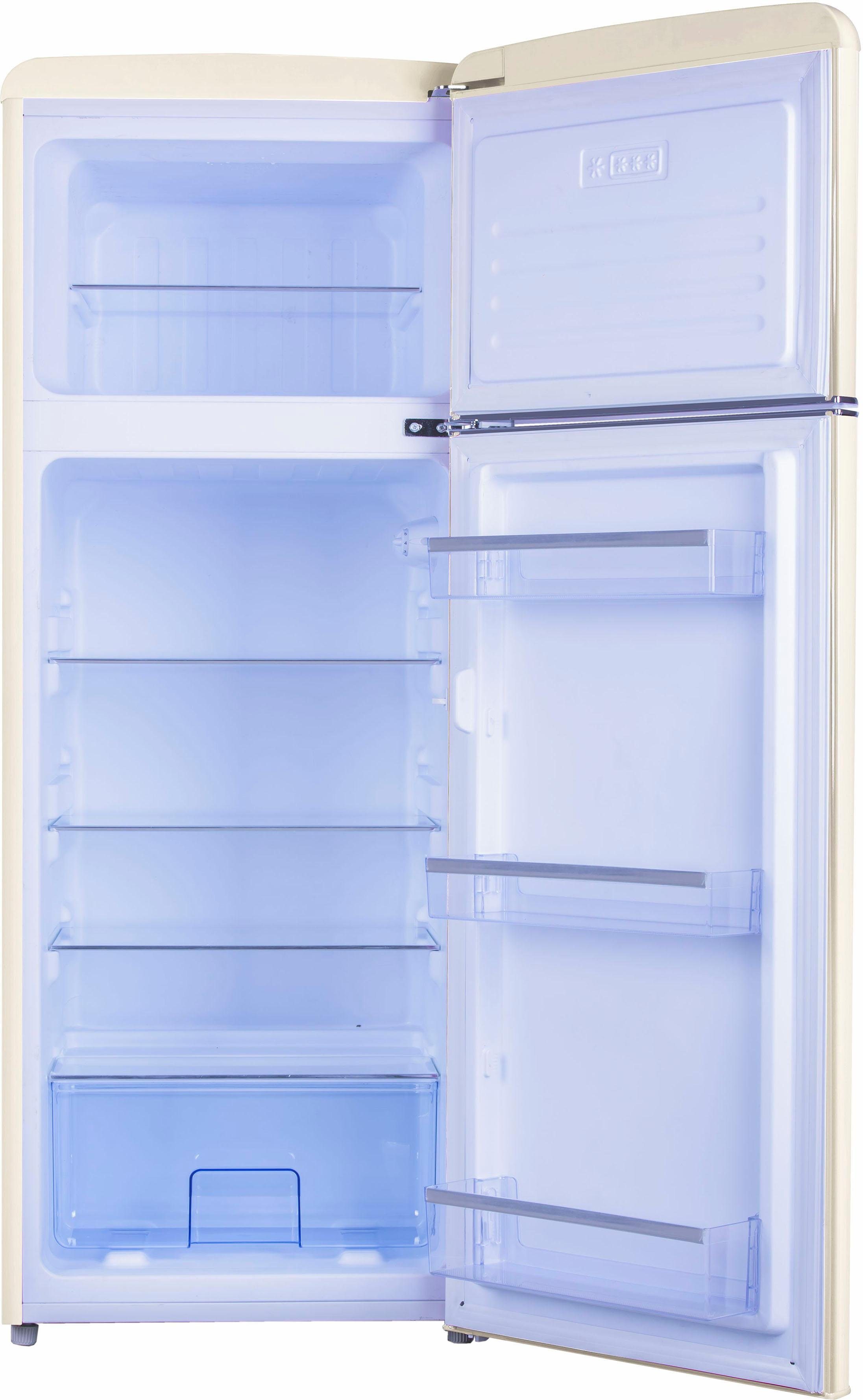 Amica Kühl-/Gefrierkombination KGC 15635 B, 144 cm hoch, 55 cm breit