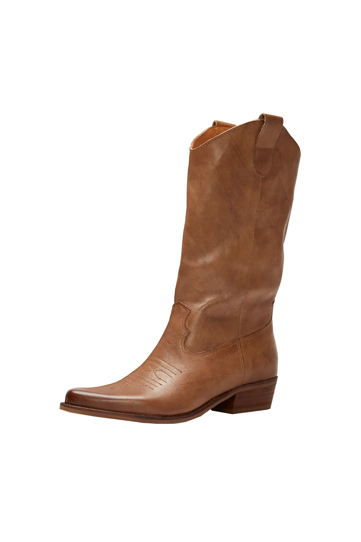 Felmini  Stiefelette - Braun - Blockabsatz
