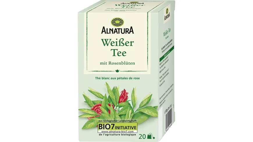 Alnatura Bio Weißer Tee mit Rosenblüten 30 g