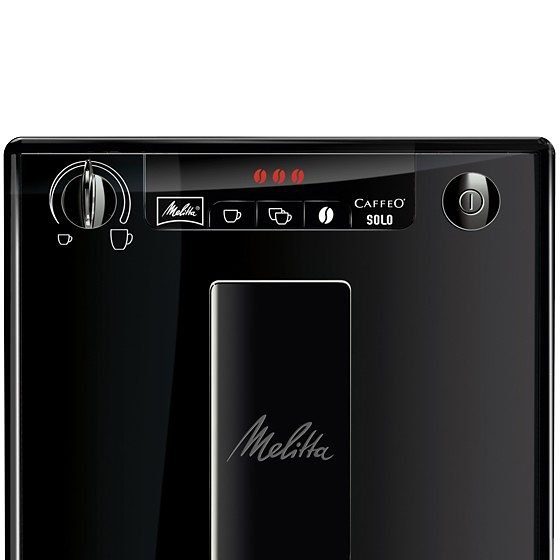 Melitta Kaffeevollautomat Solo® E950-322, pure black, aromatischer Kaffee & Espresso bei nur 20 cm Breite