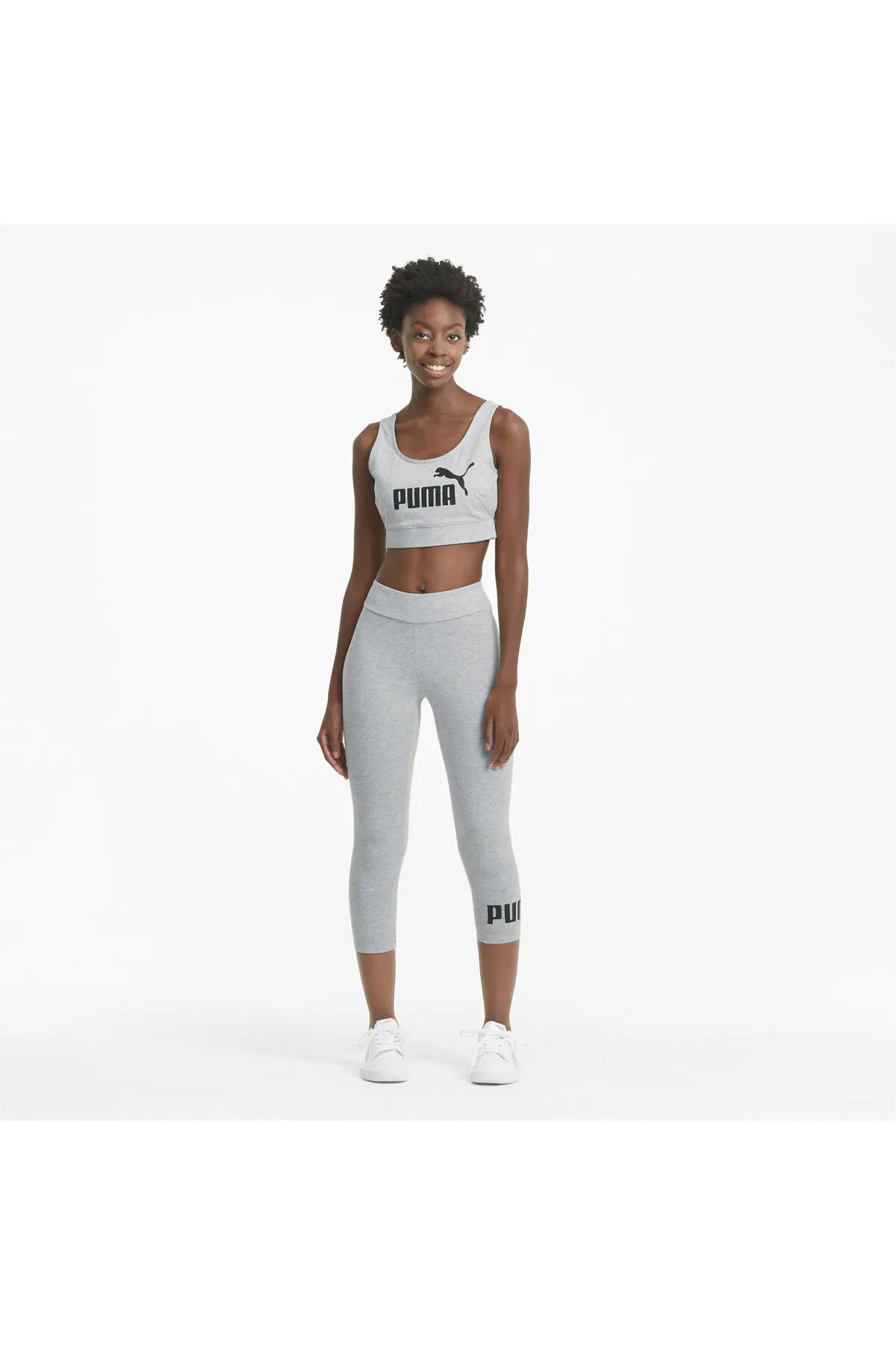 Puma  Sport-Leggings - Grau - Mittlerer Bund