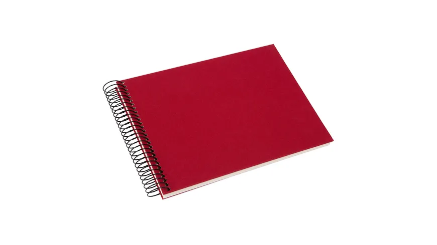 goldbuch Spiralalbum Bella Vista rot 24x17 cm mit 40 weiße Seiten