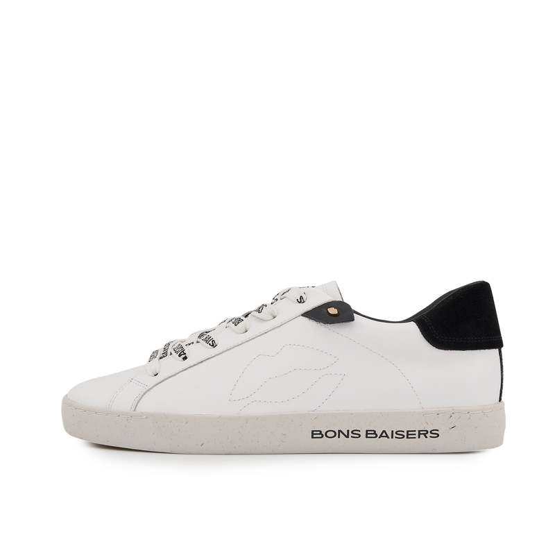 Baskets en cuir Colette blanc noir