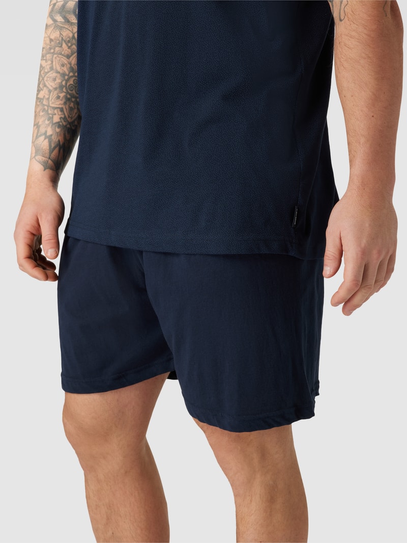 PLUS SIZE Pyjama mit Label-Detail in dunkelblau