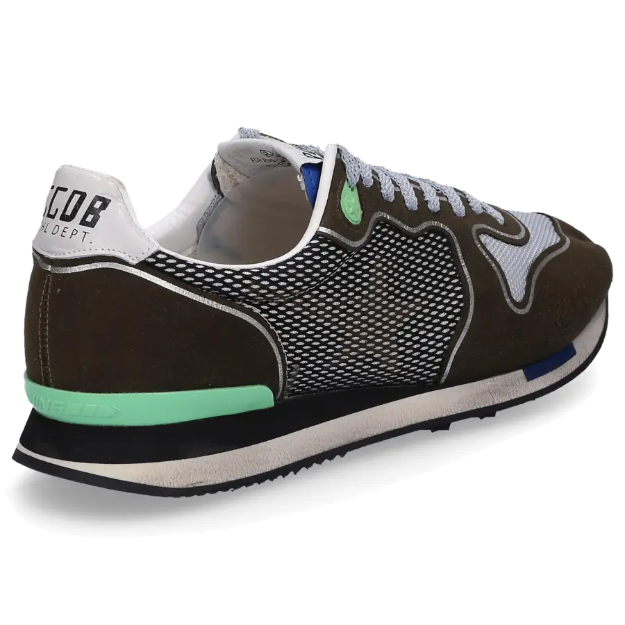 Golden Goose - Sneaker low RUNNING Veloursleder Used khaki - braun