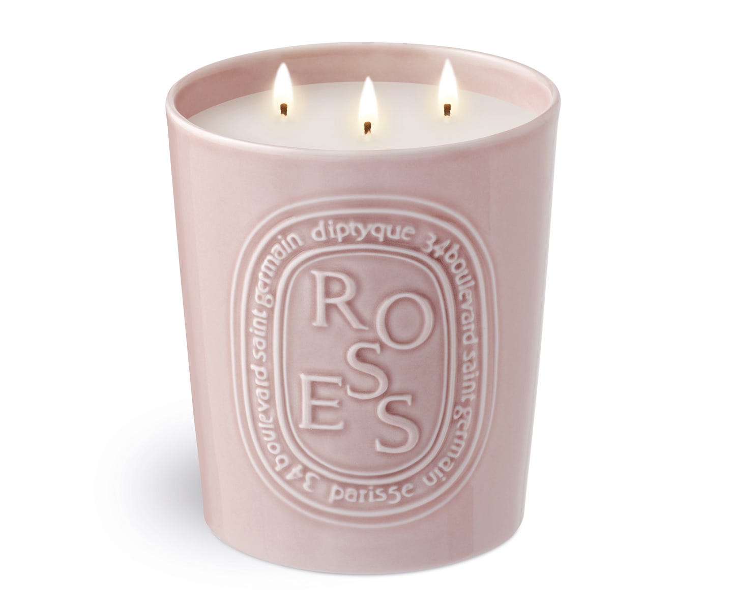 Roses - Bougie grand modèle