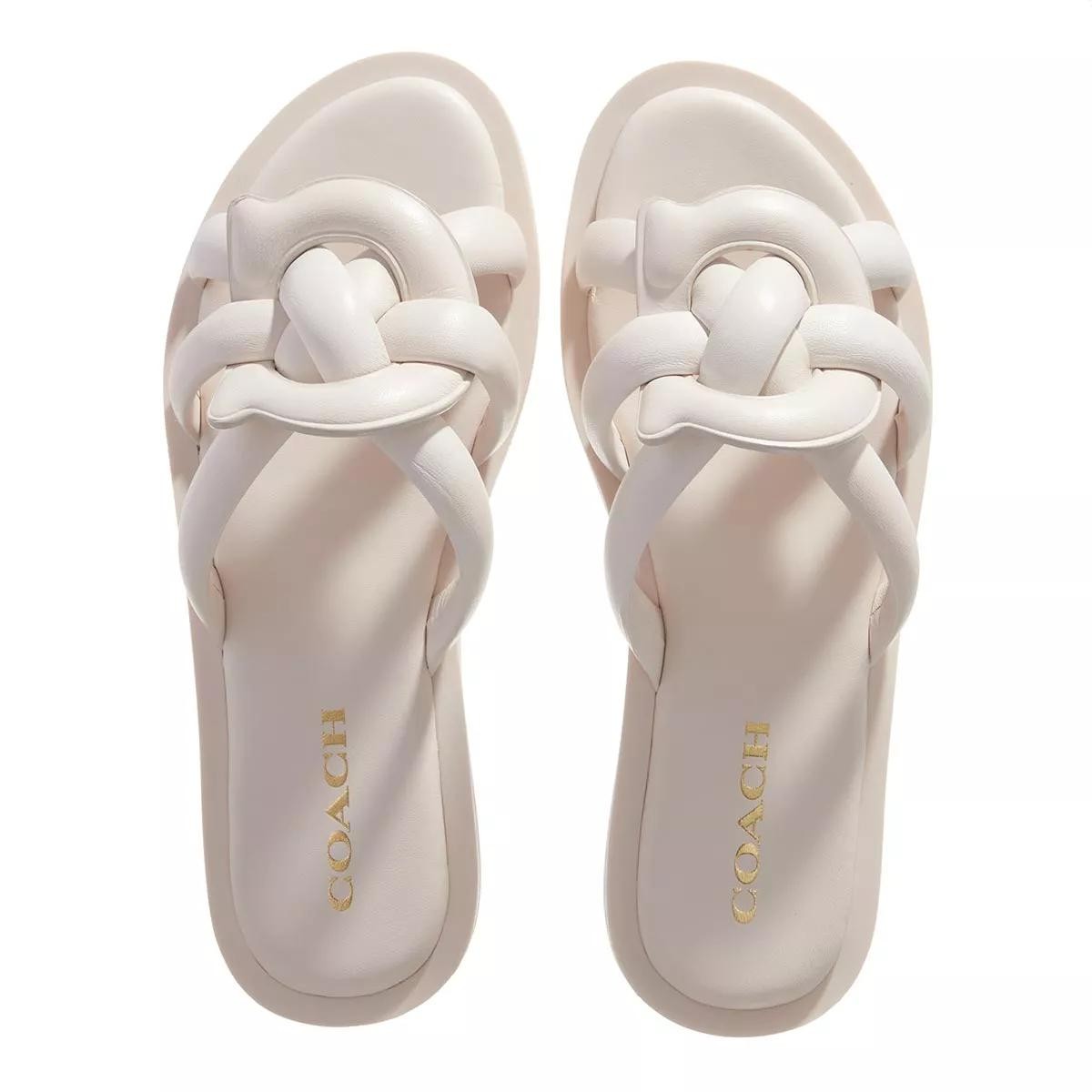 COACH Komfort Sandalen weiss Slide