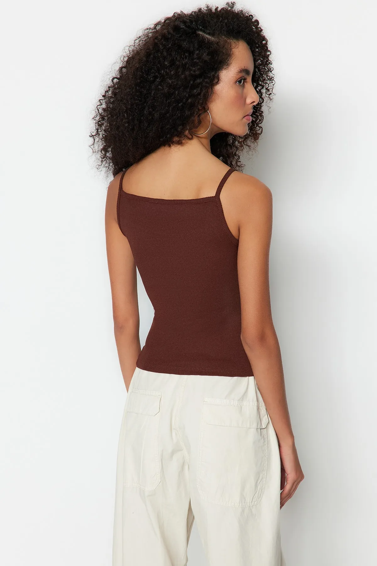 Trendyol Collection  Unterhemd - Braun - Slim Fit