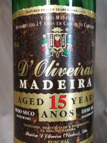 D'Oliveiras 15 Years Medium Dry MadeiraN.V.