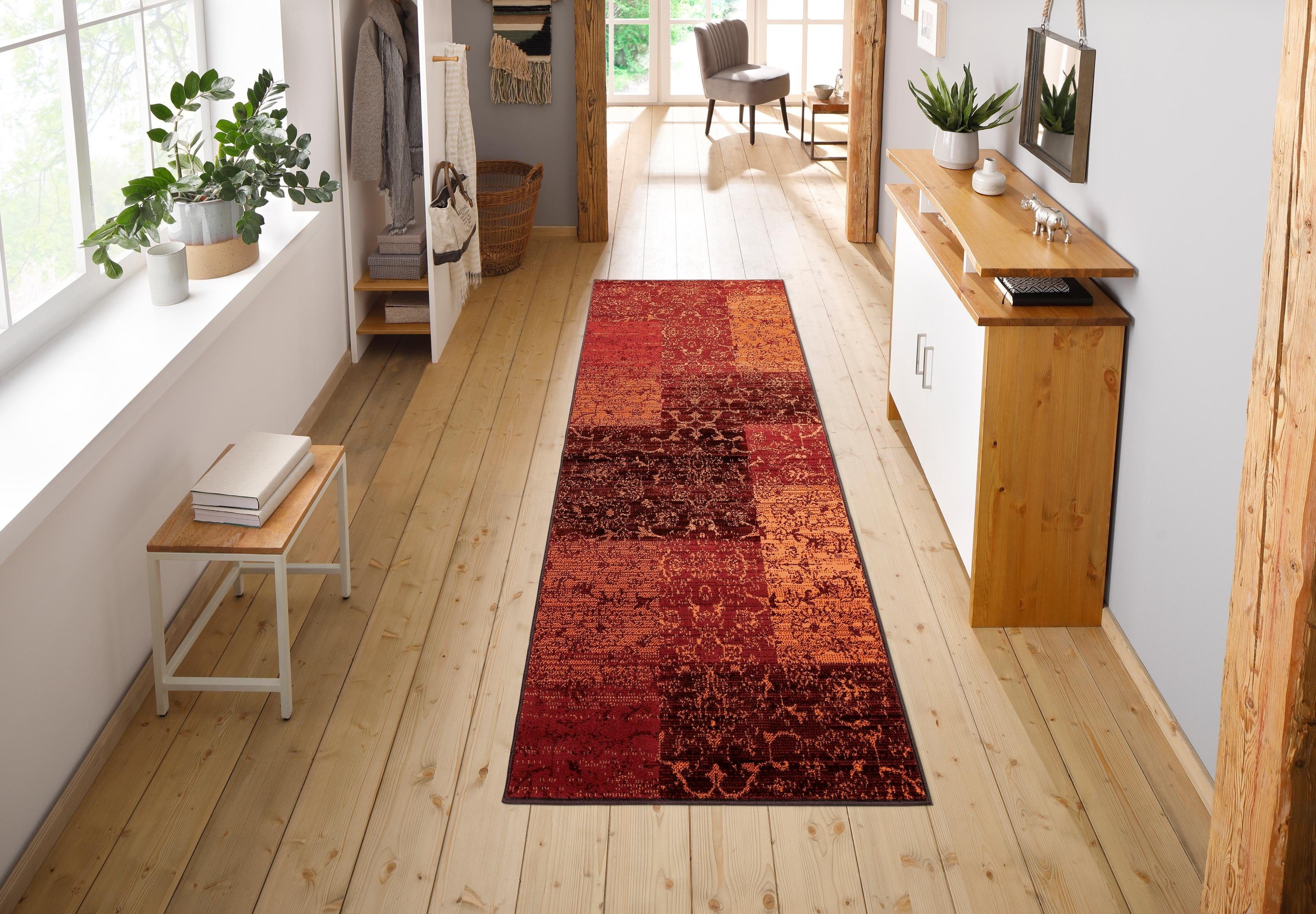 Läufer Bennet, my home, rechteckig, Höhe: 7 mm, Vintage Design, flacher Läufer, Brücke, Kurzflor, elegant
