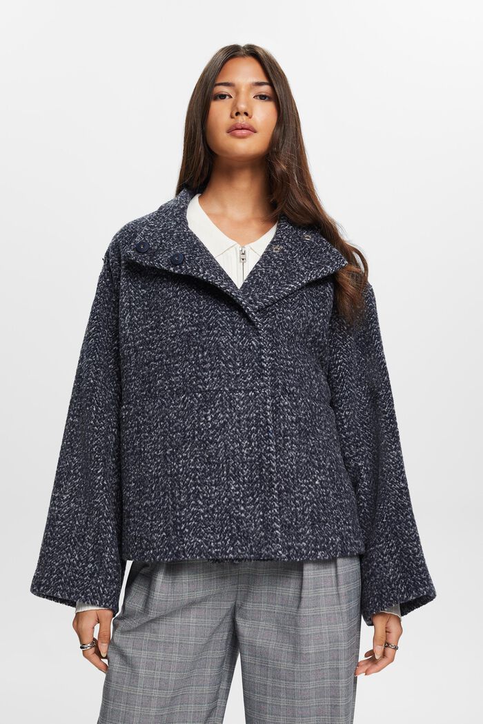 Strukturierte Jacke aus Webstoff