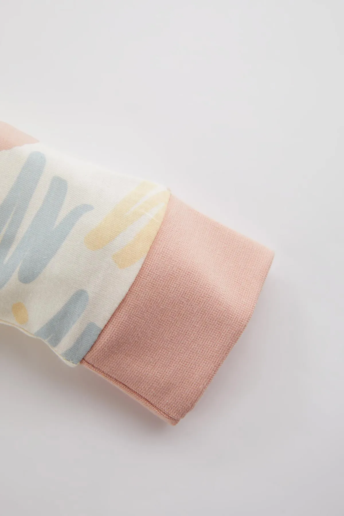 DeFacto  Langarm-Pyjama-Set aus gemusterter gekämmter Baumwolle für Babys