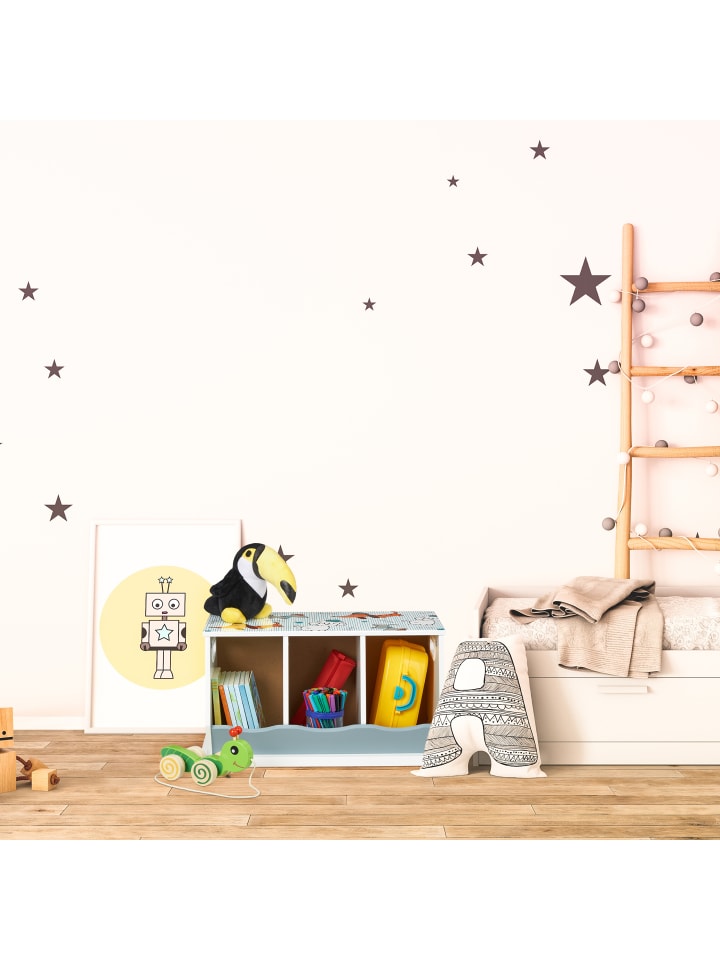 relaxdays Kinderregal in Bunt - (B)60 x (H)32,5 x (T)36 cm günstig kaufen onesize