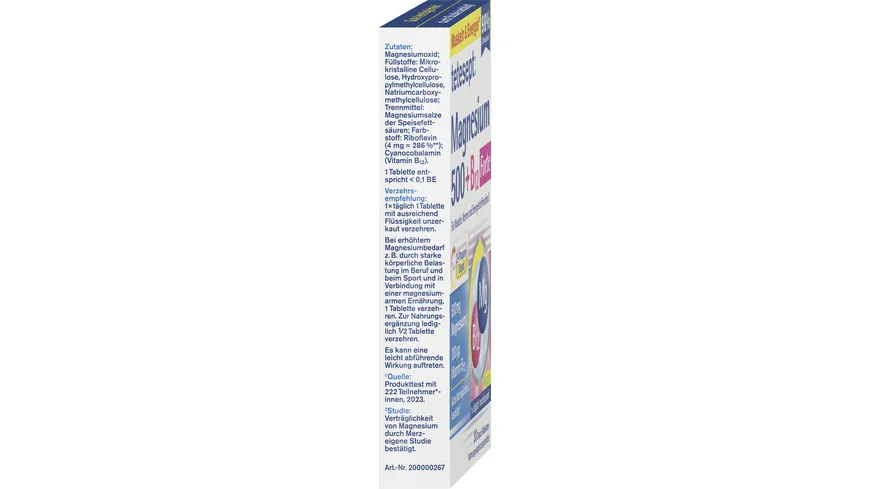 tetesept Magnesium 500 + B12 Forte