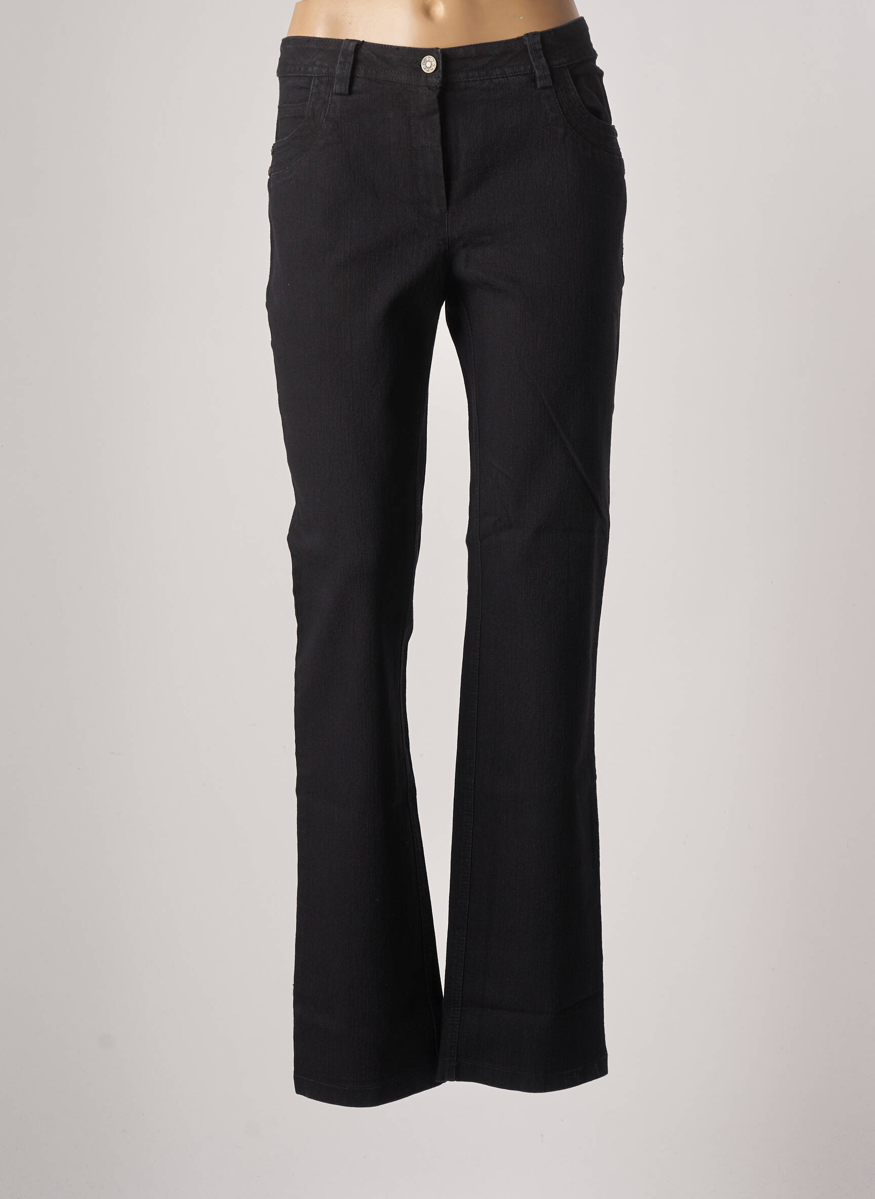 Jac Jac Jeans Coupe Droite Femme couleur noir