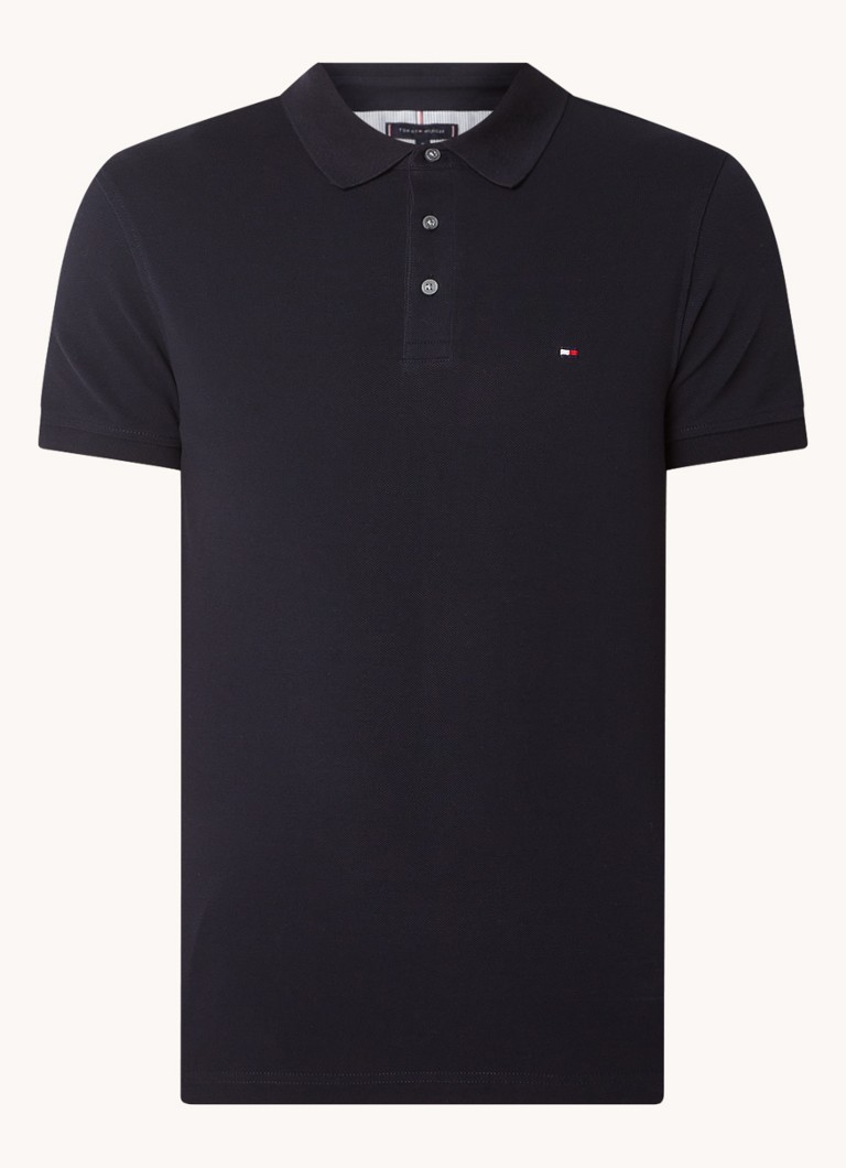 Polo Tommy Hilfiger 1985 slim fit com bordado do logotipo