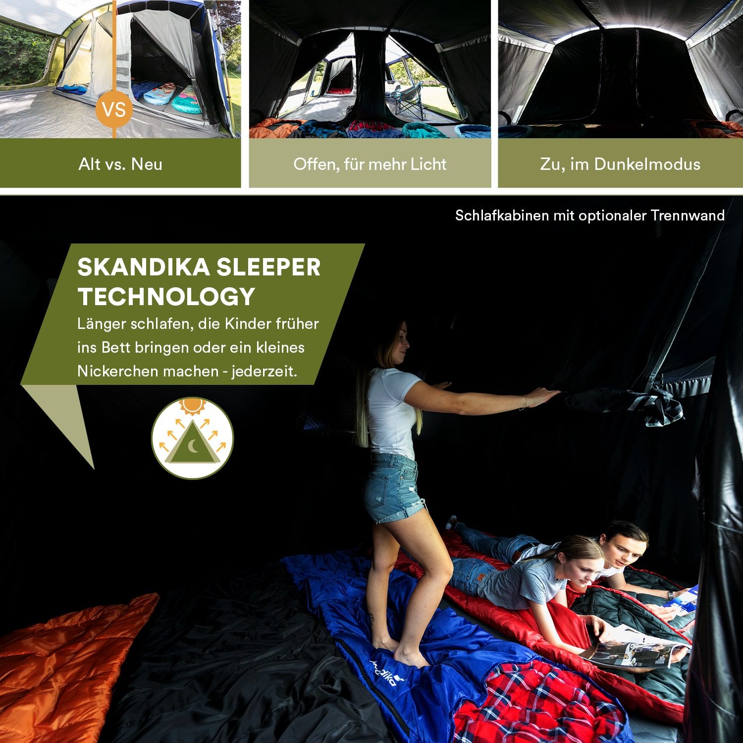 Skandika Montana 10 Sleeper Tunnelzelt