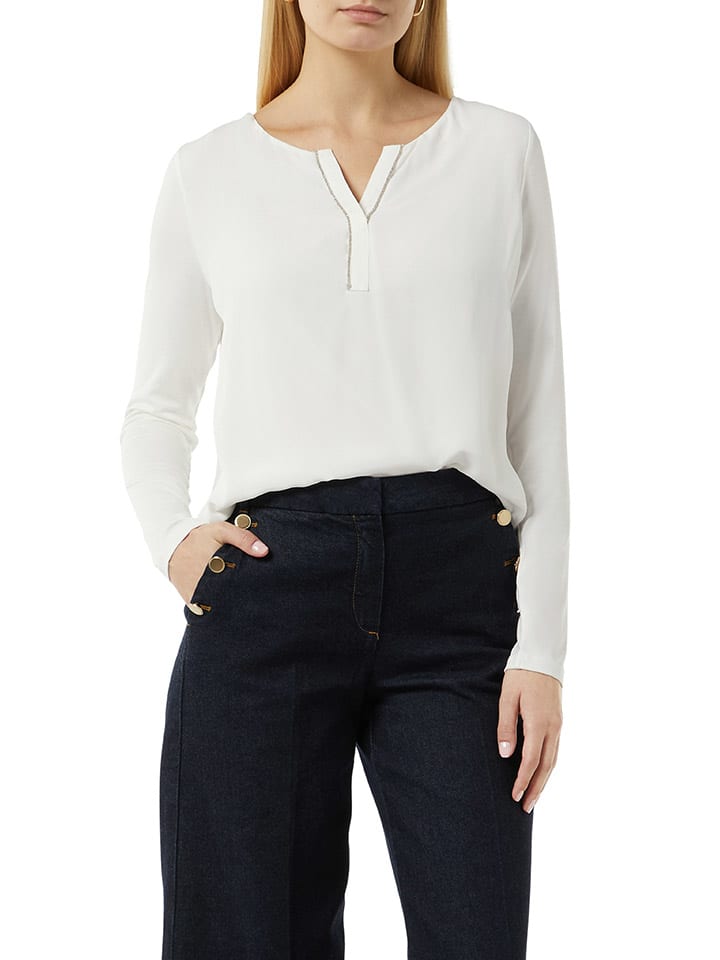 comma Bluse in Weiß günstig kaufen