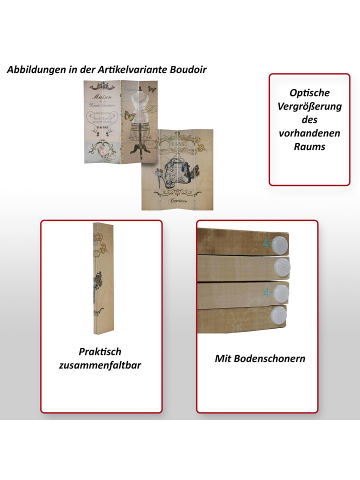 MCW Foto-Paravent Bagheria, Boudoir günstig kaufen onesize