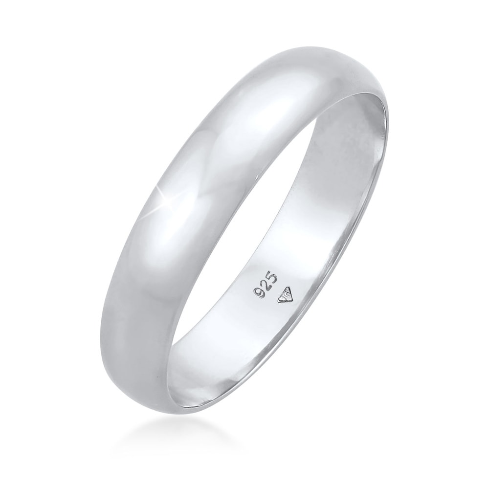 Elli Elli Bague Femmes Bande Simple Classique en Argent Sterling 925 Bague