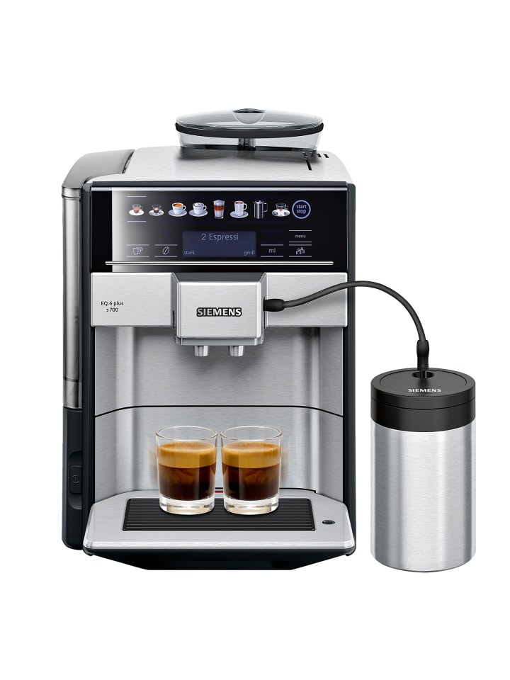 Siemens EQ.6 plus s700 TE657M03DE Kaffeevollautomat in Silber günstig kaufen onesize