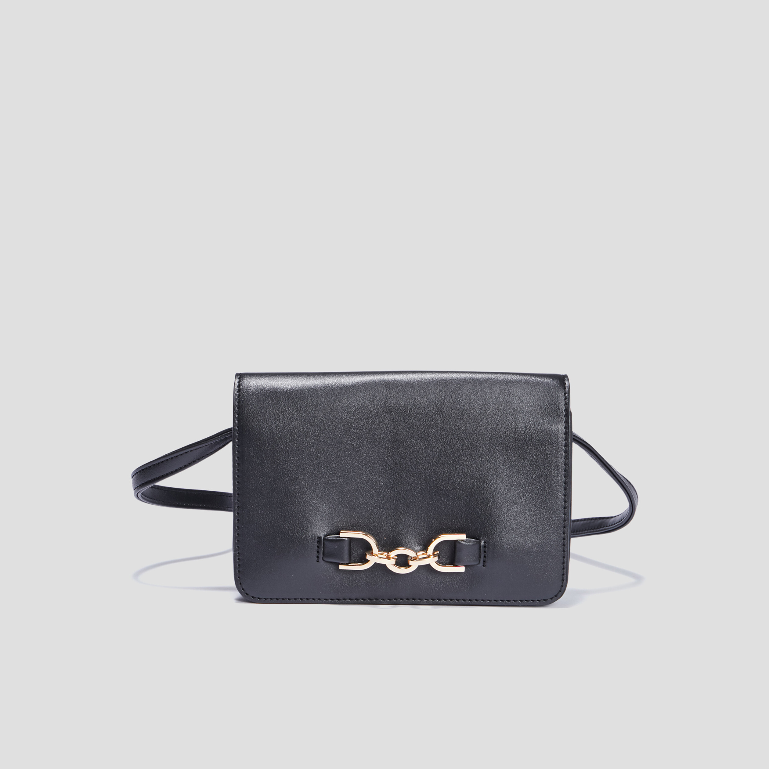 Sac bandoulière rectangulaire noir femme | La Halle