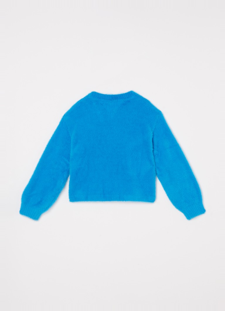 Tommy Hilfiger  Trui van imitatiebont met logoborduring