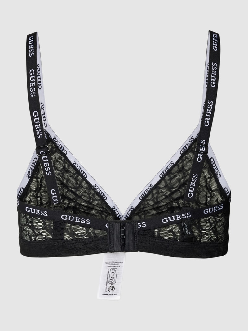 BH mit Logo-Muster Modell 'EDYTHA' in schwarz