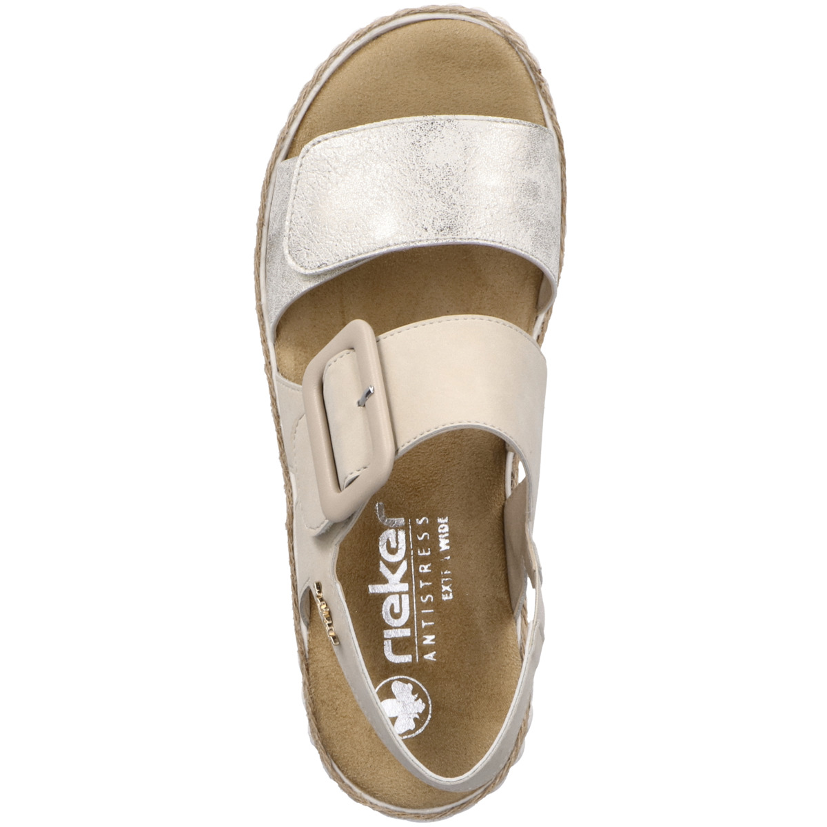 Rieker 69260 Keilsandale beige