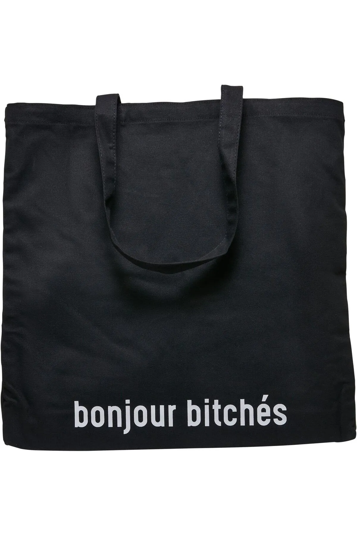 Mister Tee  Bonjour Bitches Übergroße Canvas-Einkaufstasche