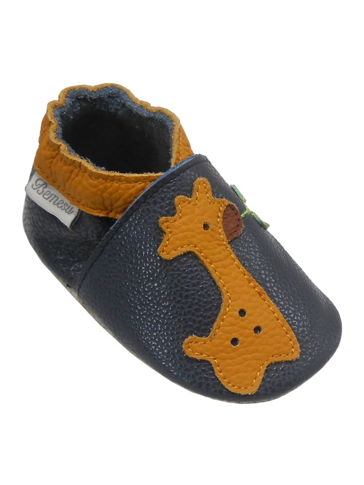 Yalion Leder-Krabbelschuhe 