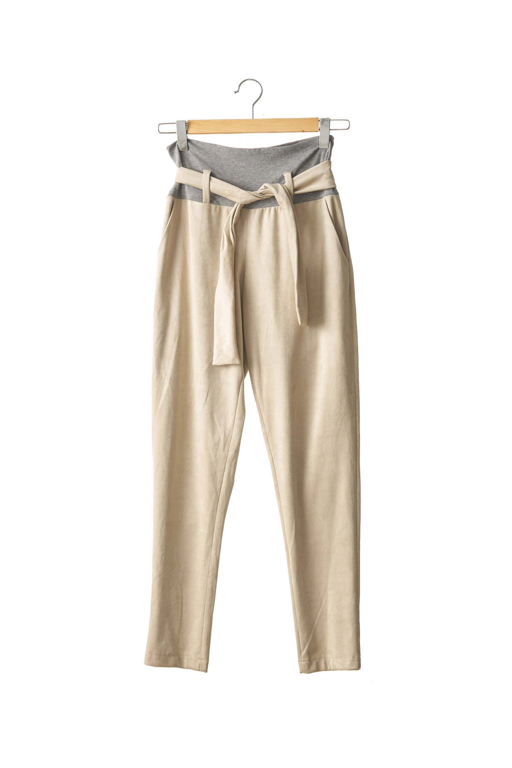 Fragile Pantalons Maternite Femme couleur beige