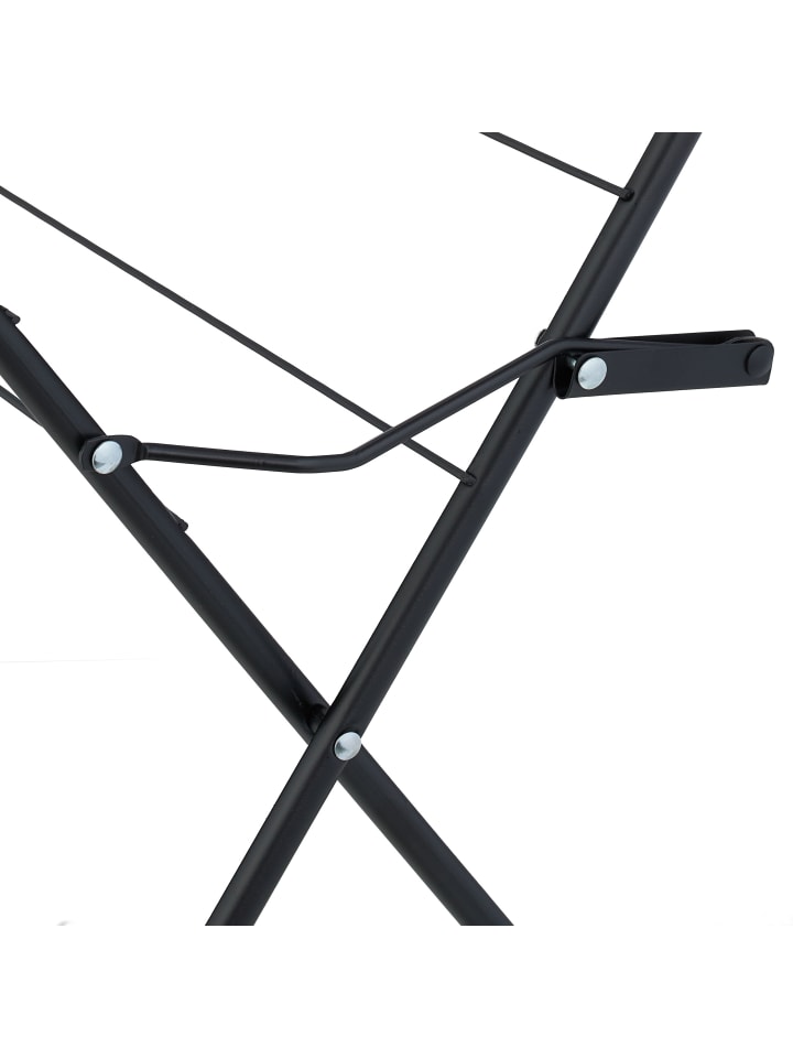 relaxdays Wäscheständer in Schwarz - (B)62 x (H)136 x (T)51 cm günstig kaufen onesize