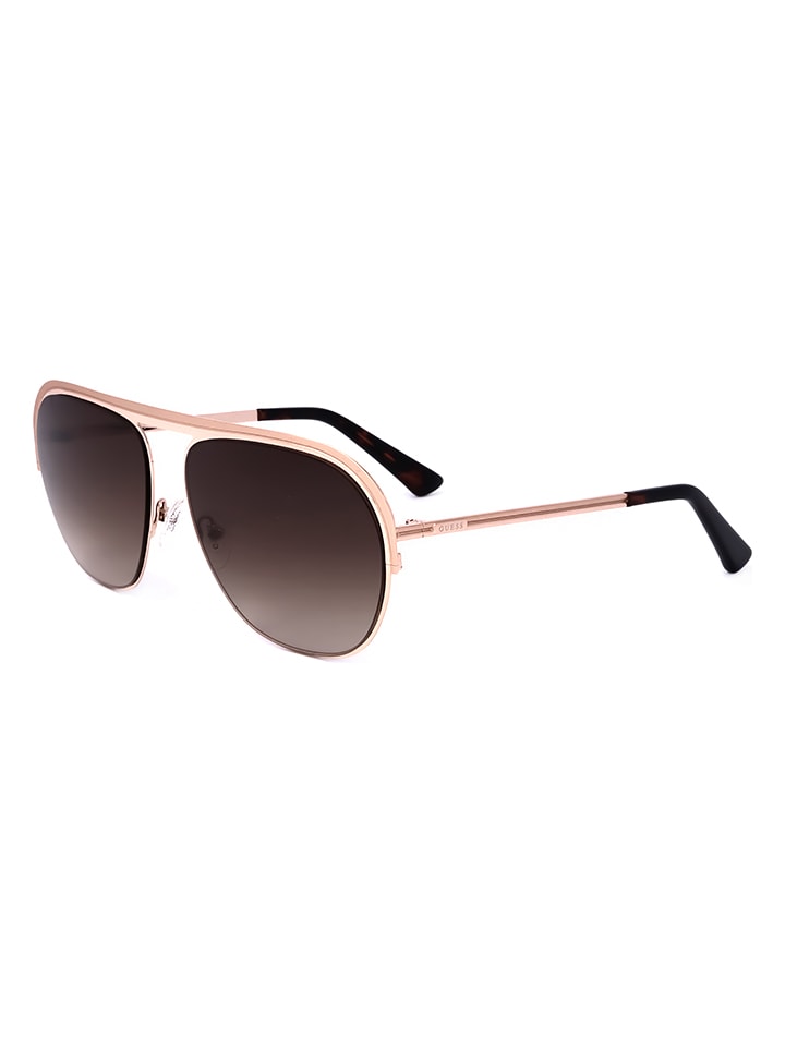 Guess Unisex-Sonnenbrille in Schwarz/ Gold günstig kaufen 59