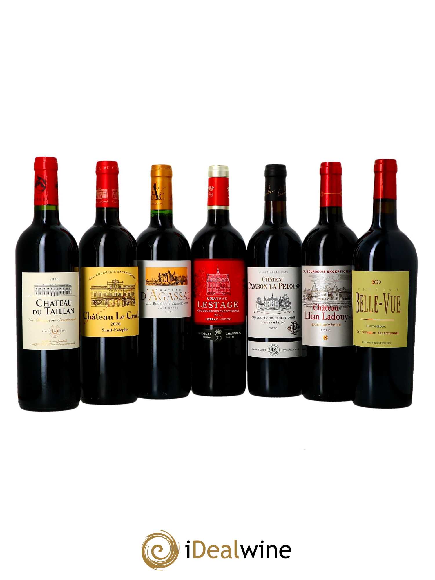 Caisse panachée Les 14 Crus Bourgeois Exceptionnels  2020 - Lot de 1 Bouteille