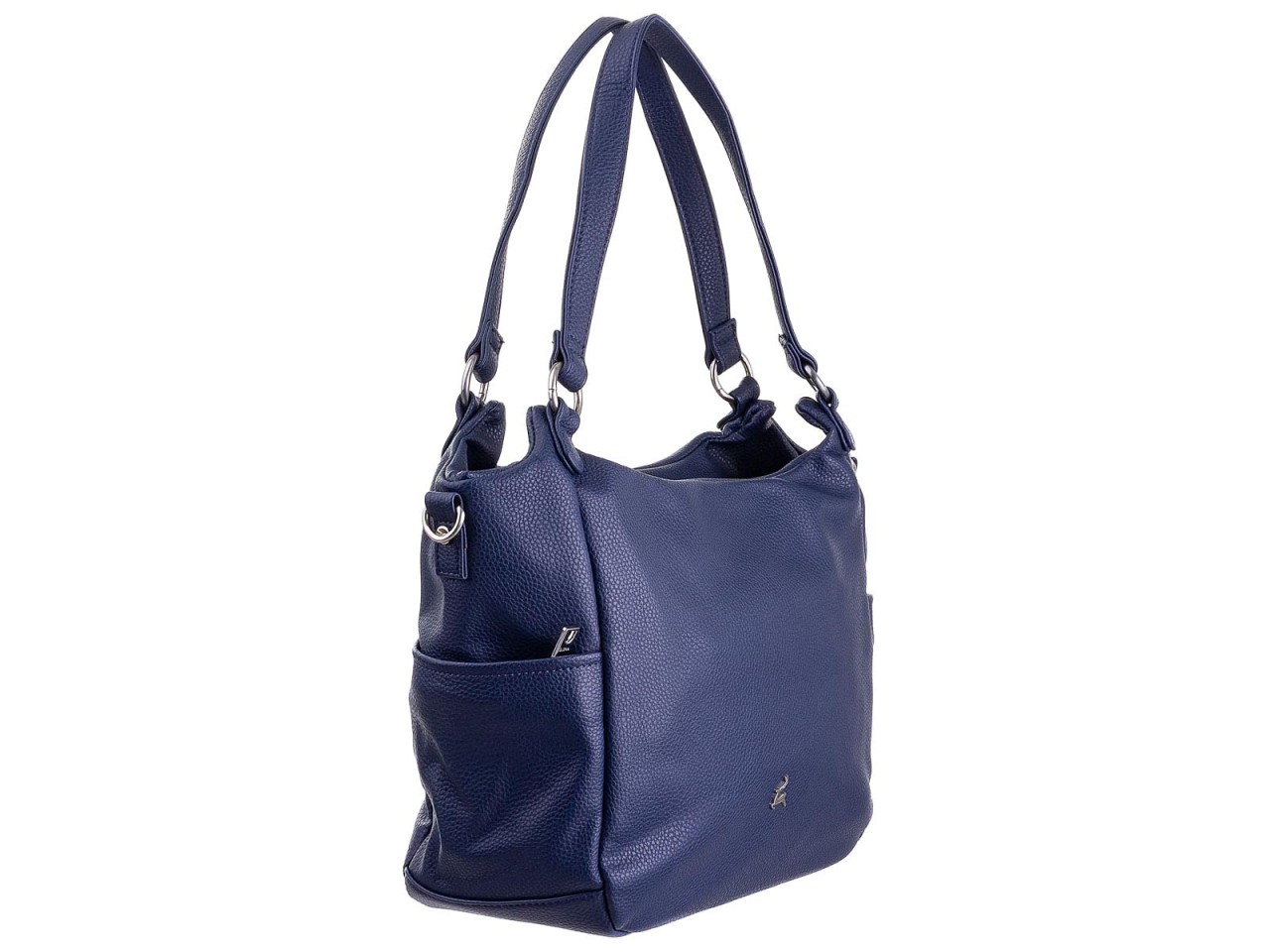 FRANKY Handtaschen blau PU genarbt