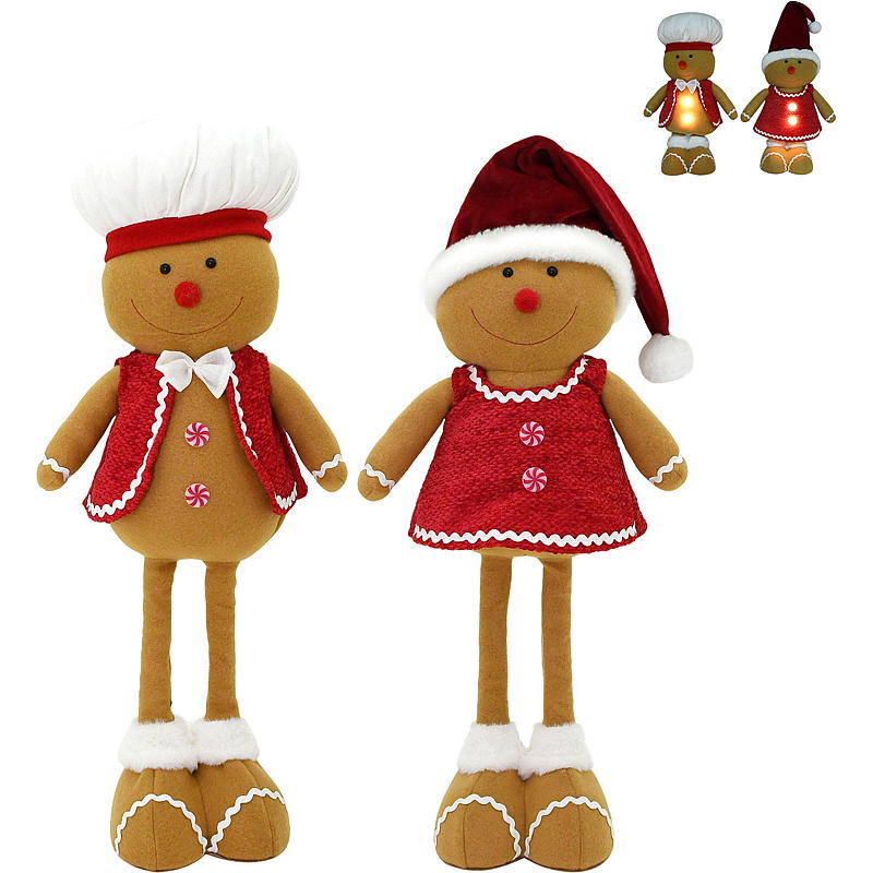 Home Pepperkakefigur 57/78 cm m/LED