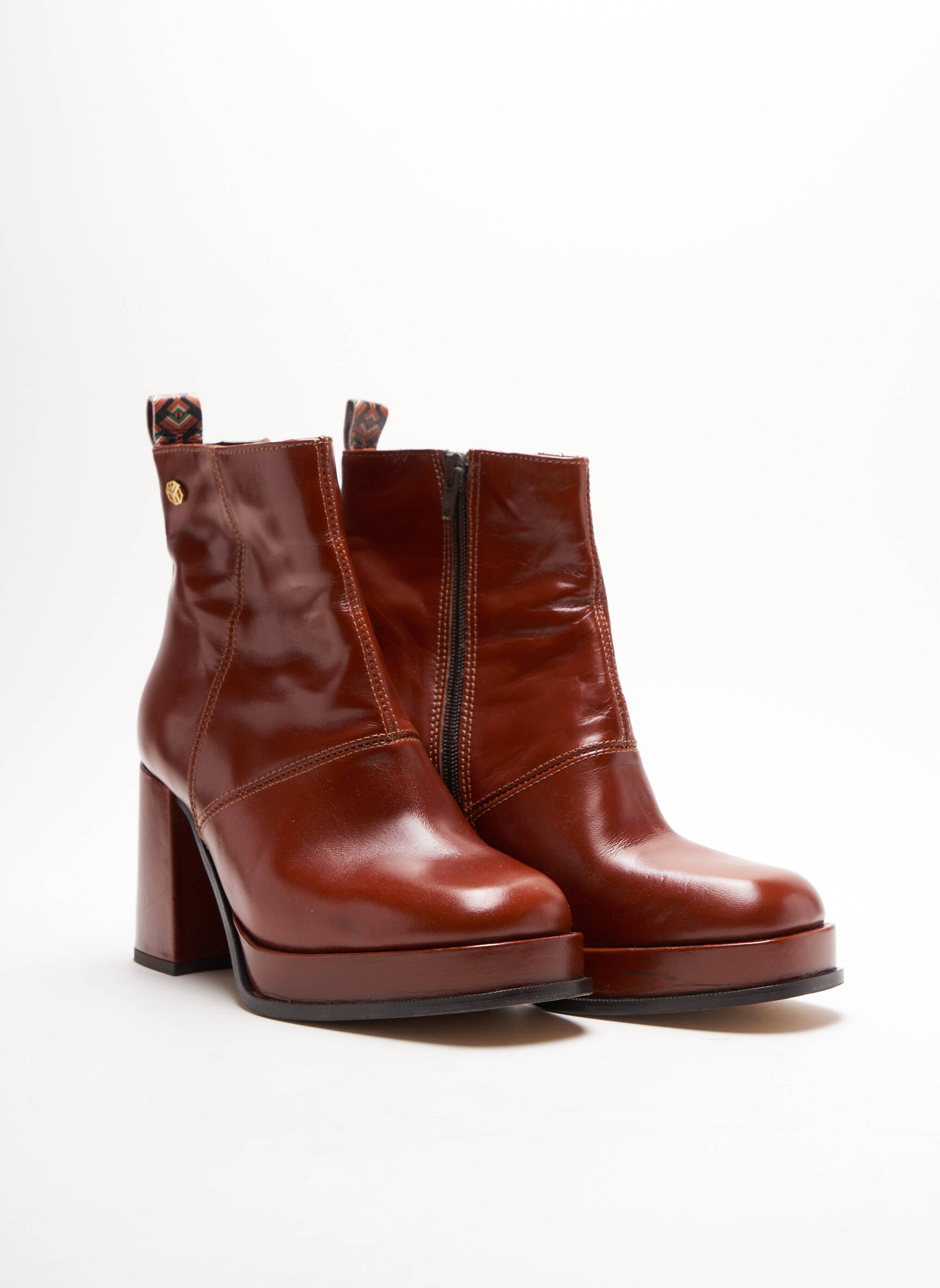 Bocage Bottines Femme couleur orange