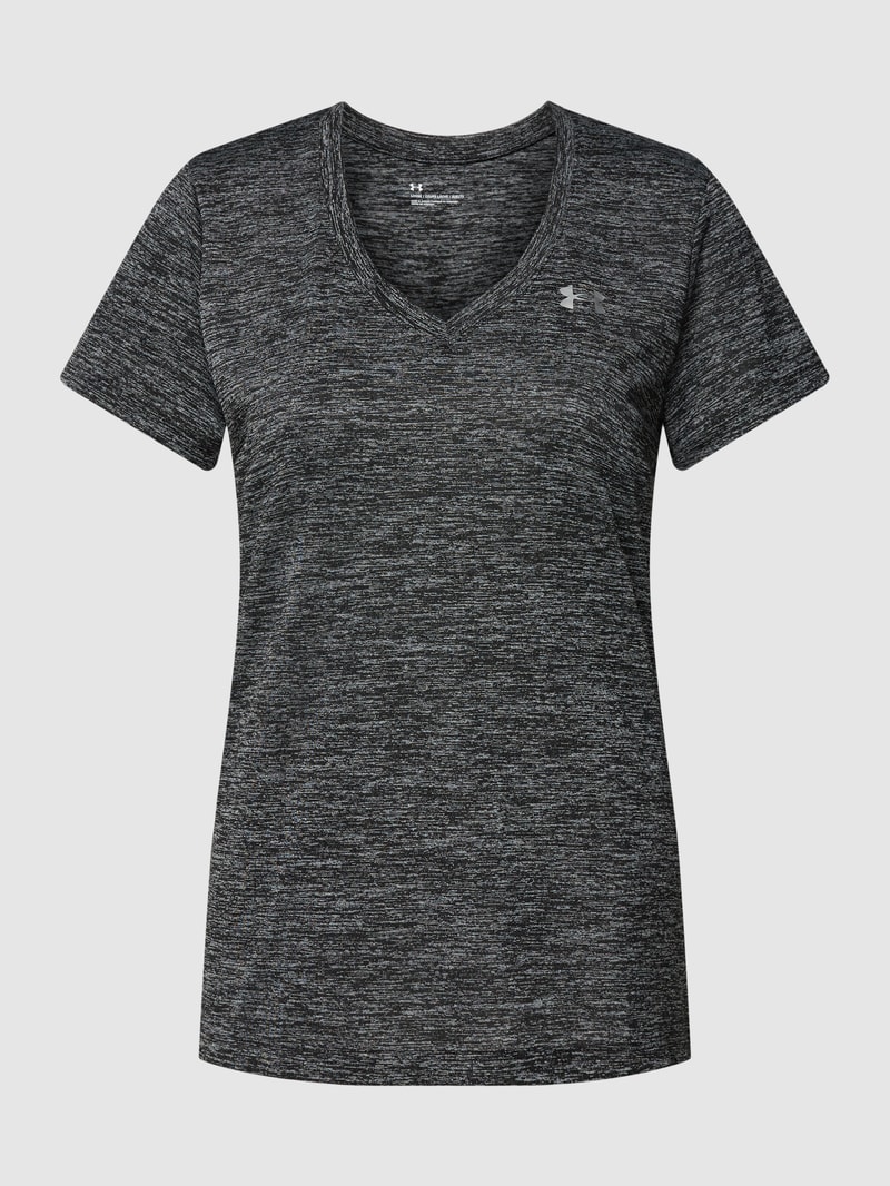 T-Shirt mit Allover-Muster in schwarz