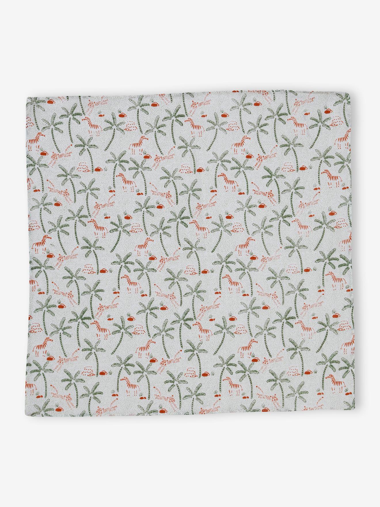 Foulard personnalisable imprimé savane bébé garçon écru