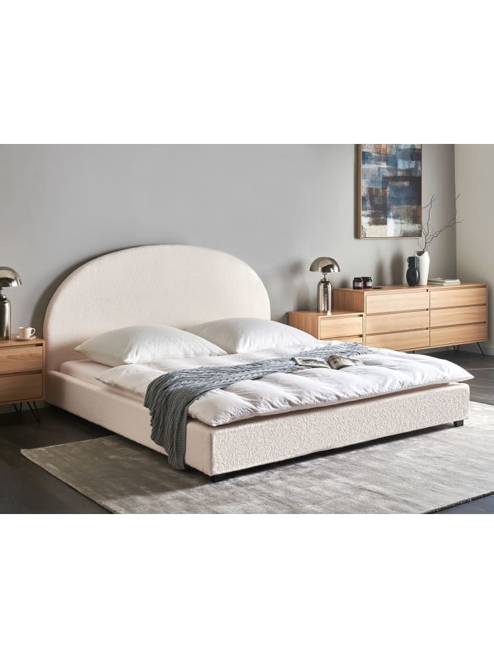 Beliani Doppelbett VAUCLUSE in Weiß - (W) 194 x (H) 112 x (L) 214 cm günstig kaufen onesize