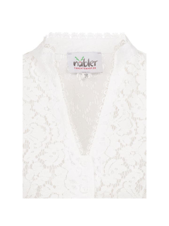 Nübler Dirndlbluse Kurzarm Melani in Creme günstig kaufen