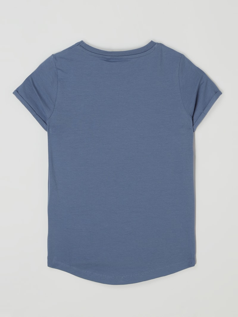 T-Shirt mit Print Modell 'Vix' in violett