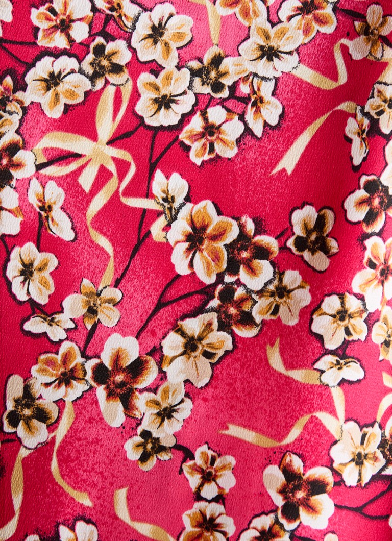 HUGO BOSS  Cerela blouse met bloemenprint en sjaalkraag
