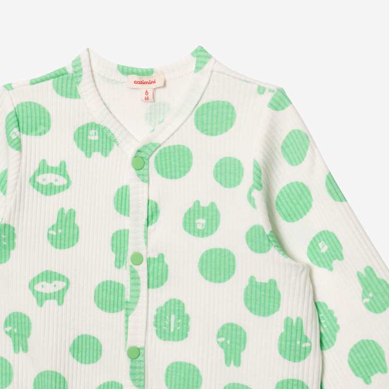 Pyjama bébé pois ludiques beige Catimini
