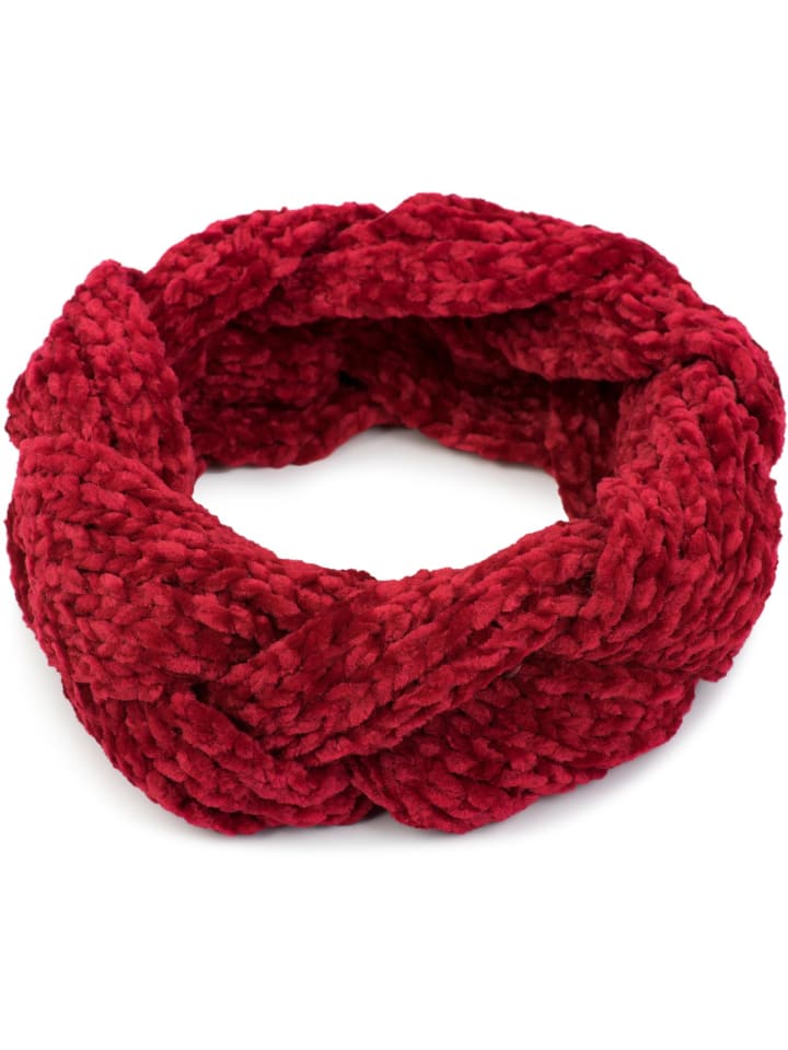 styleBREAKER Strick Stirnband in Rot günstig kaufen onesize