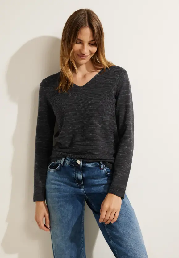 CECIL Struktur Streifen Pullover